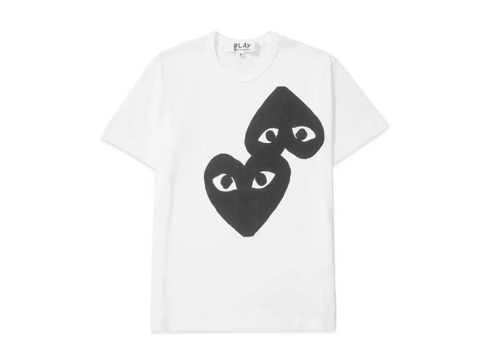 COMME des GARCONS PLAY CDG Cotton Jersey Print/Black "White"