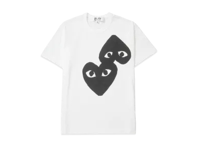 COMME des GARCONS PLAY CDG Cotton Jersey Print/Black "White"