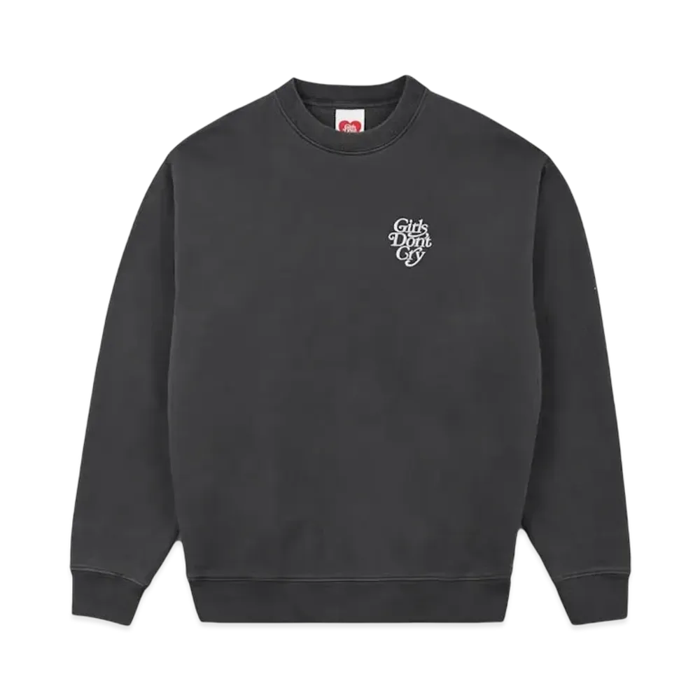 Girls Don't Cry Washed GDC Logo Crewneck "Black/Blue"