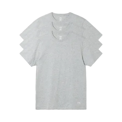Stussy Undershirts 3 Pack "Gray Heather"