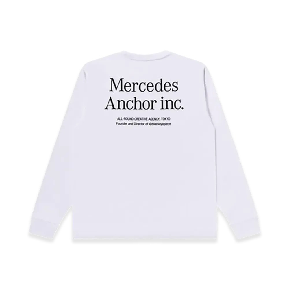 Mercedes Anchor inc. Logo L/S Poket Tee "White"