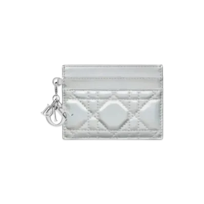 Dior 5 Room Card Holder "Metallic Silver"