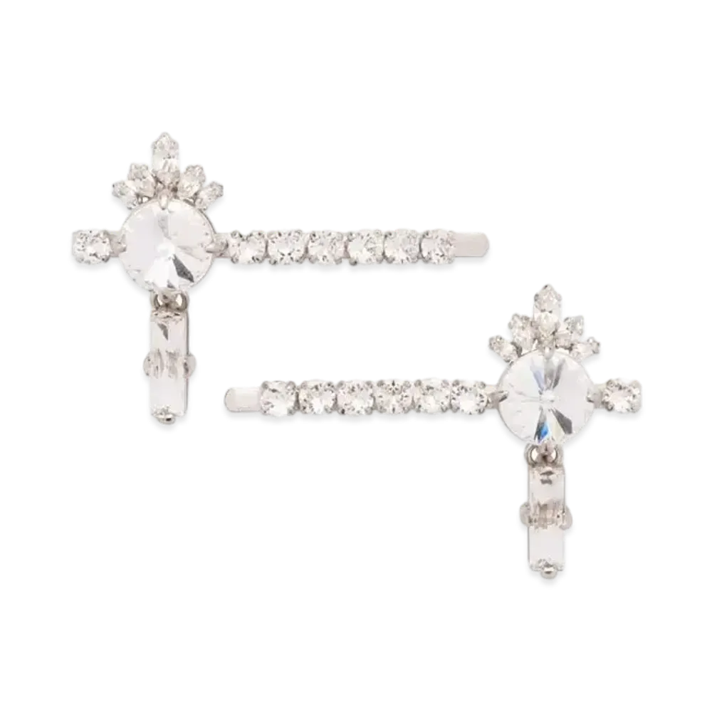 MIU MIU Crystal Jewel Hair Clip "Crystal"