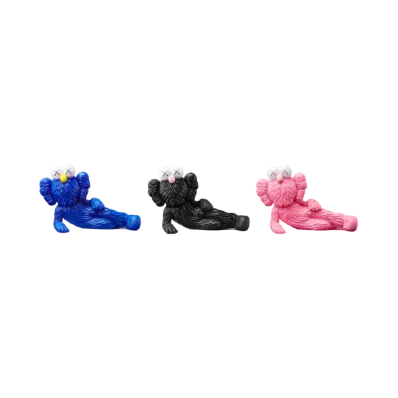 KAWS TIME OFF Vinyl Figure Blue/Black/Pink Set