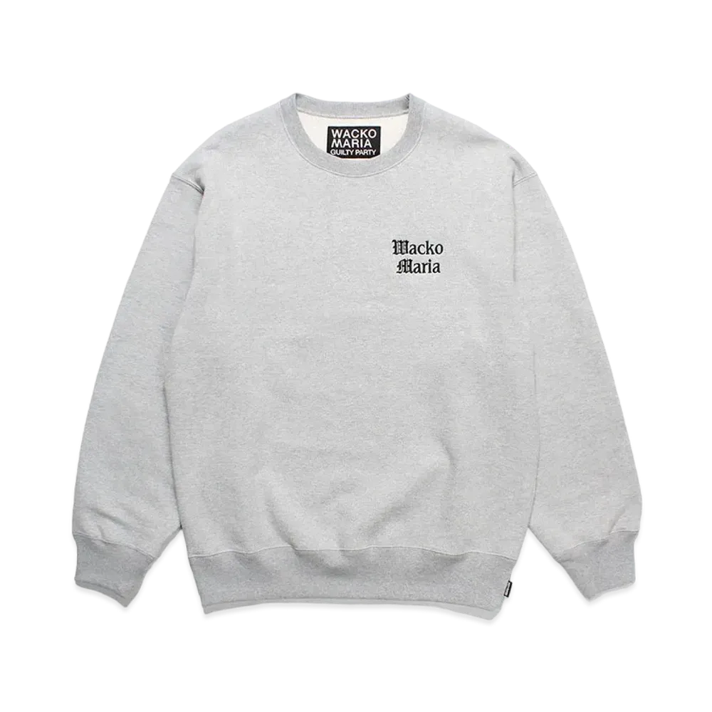 WACKO MARIA Heavy Weight Crew Neck Sweat Shirt "Gray"