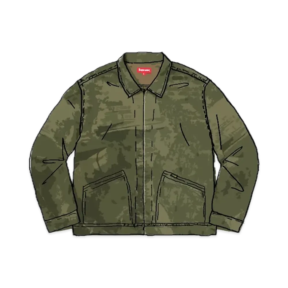 Supreme Is Love Denim Work Jacket "Green"