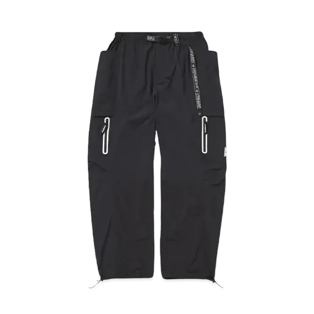 GRAMICCI x and wander PATCHWORK WIND PANT "BLACK"