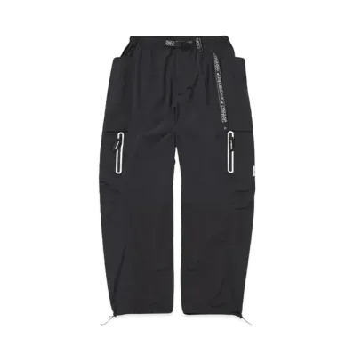 GRAMICCI x and wander PATCHWORK WIND PANT "BLACK"