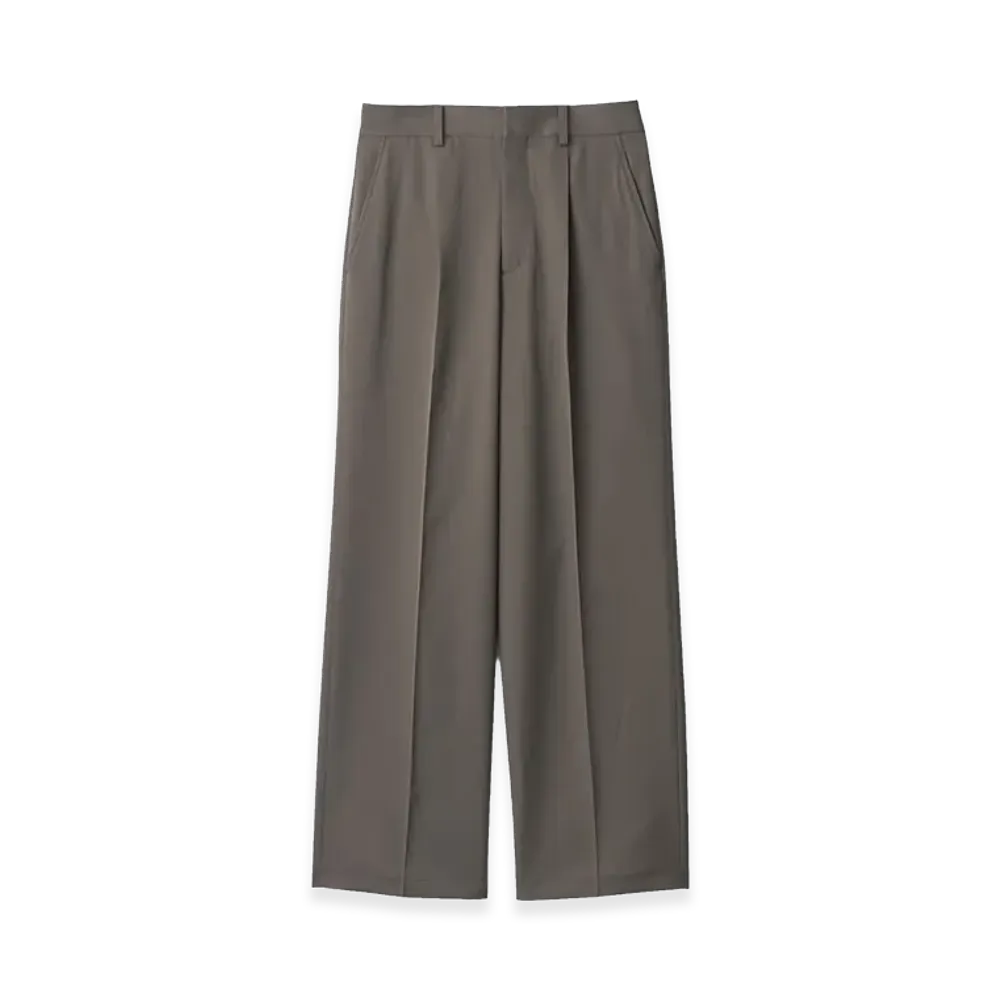 ssstein Straight Trousers "Khaki Beige"