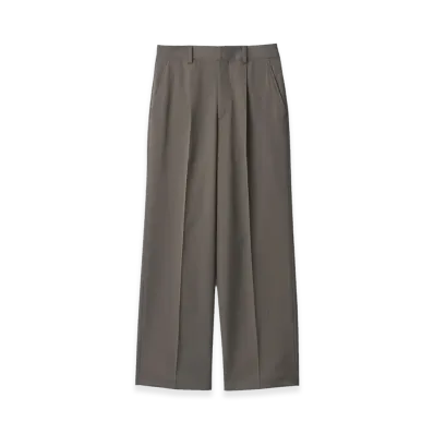 ssstein Straight Trousers "Khaki Beige"
