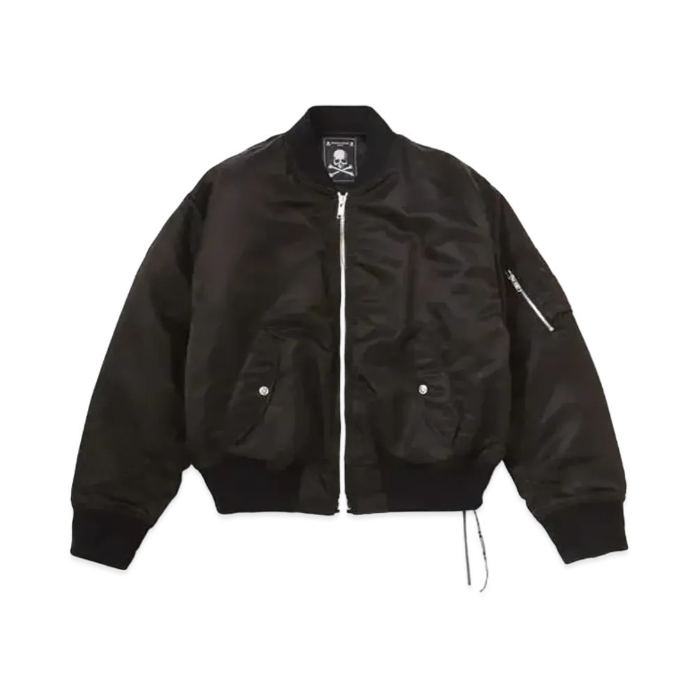 mastermind JAPAN Nylon Bomber Jacket "Black"