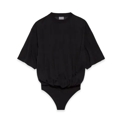BALENCIAGA Women's Oversized T-Shirt Body "Black"