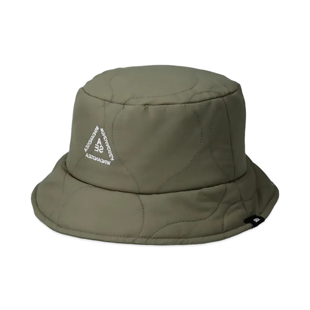 WIND AND SEA Quilting Bucket Hat "Olive"