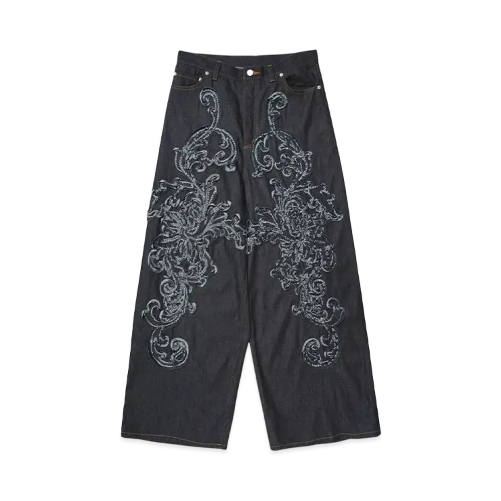 TAAKK DENIM WIDE PANTS "INDIGO"