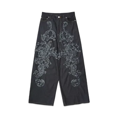 TAAKK DENIM WIDE PANTS "INDIGO"