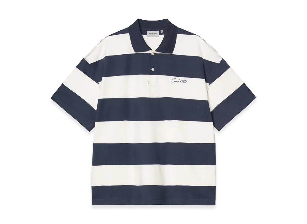 Carhartt WIP S/S Delray Polo "Delray Stripe/Blue"