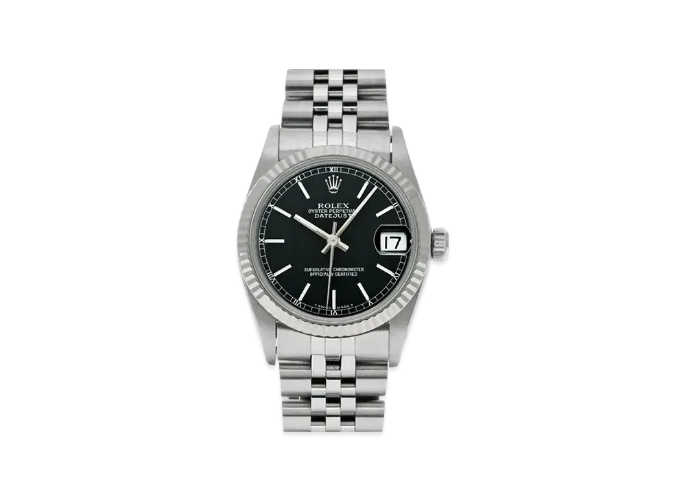 ROLEX Datejust "Black/Stainless Steel/White Gold"