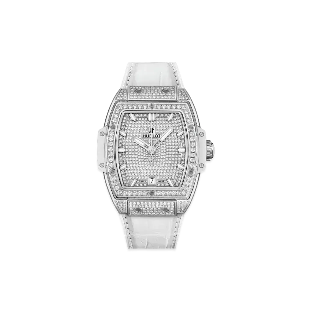 HUBLOT Spirit of Big Bang Titanium White Full Pave 39mm