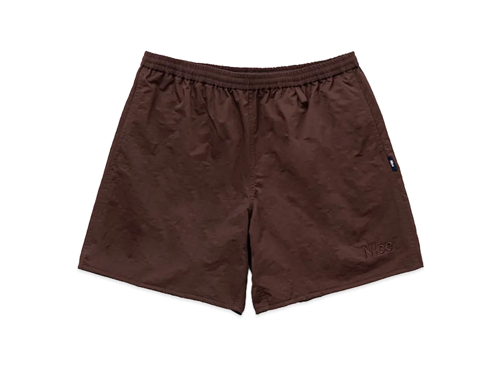 N!ce Nylon Half Pants "Brown"