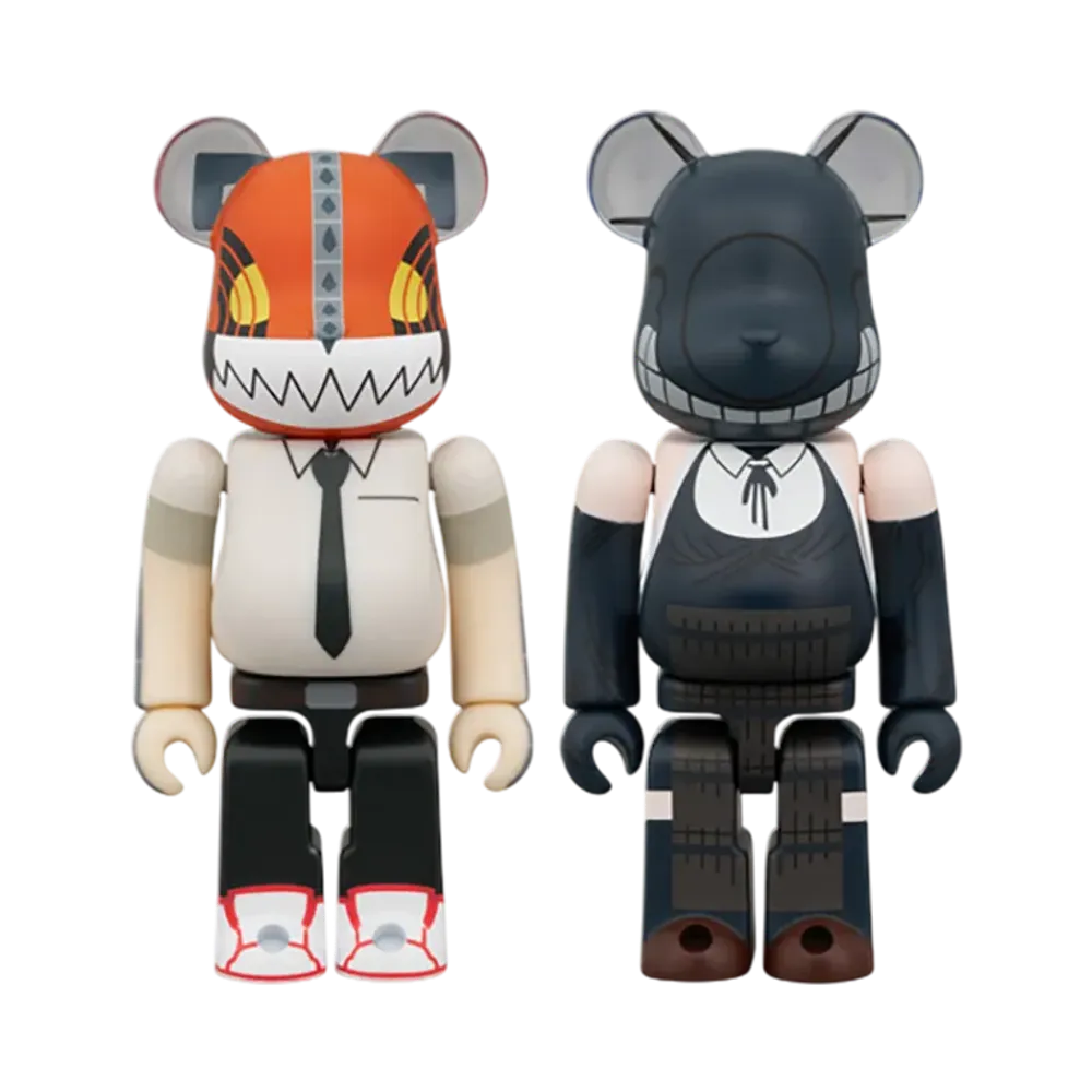 MEDICOM TOY "BEARBRICK" -Chainsaw Man- Chainsaw Man & Bomb 2 Piece Set