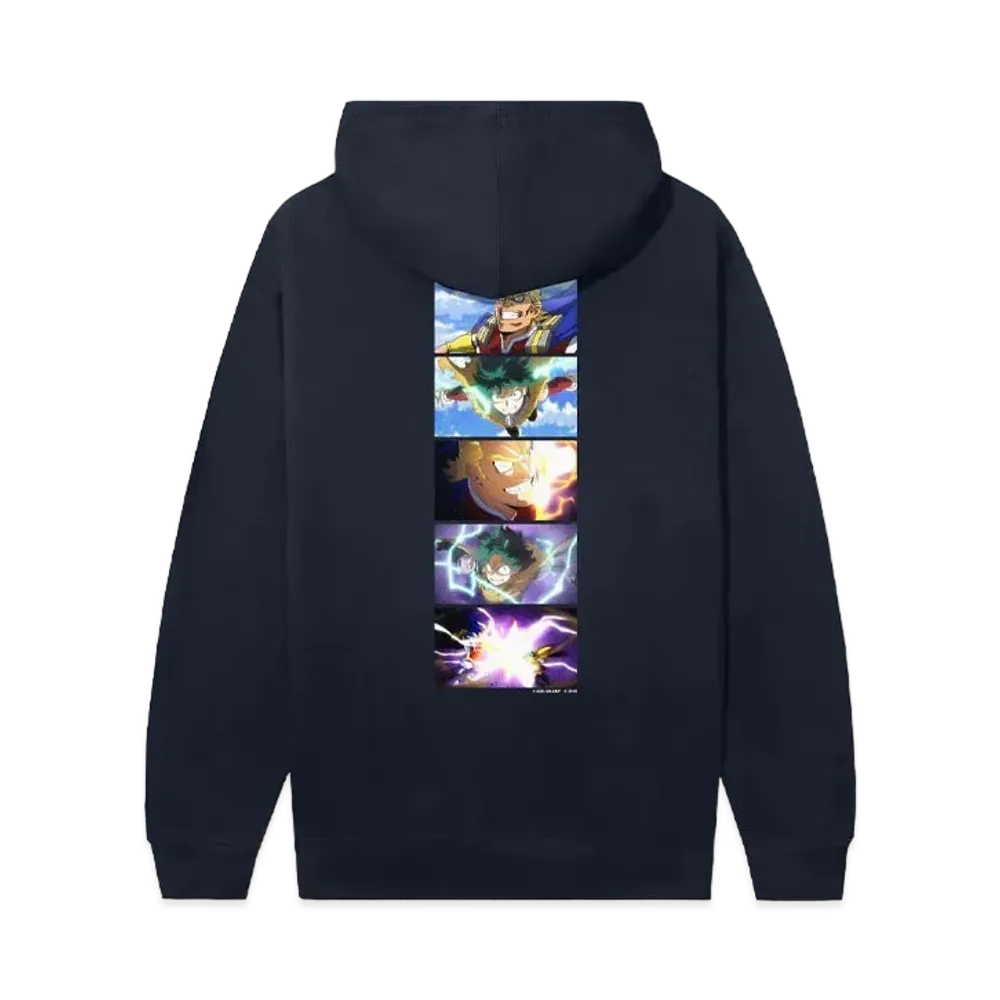ANTI SOCIAL SOCIAL CLUB x MY HERO ACADEMIA Dark Might Hoodie "Slate Blue"