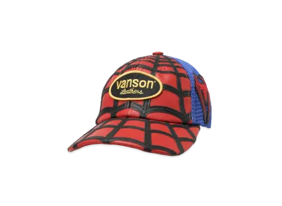 Supreme x Vanson Leathers Spider-Man Mesh Back 6-Panel "Red"