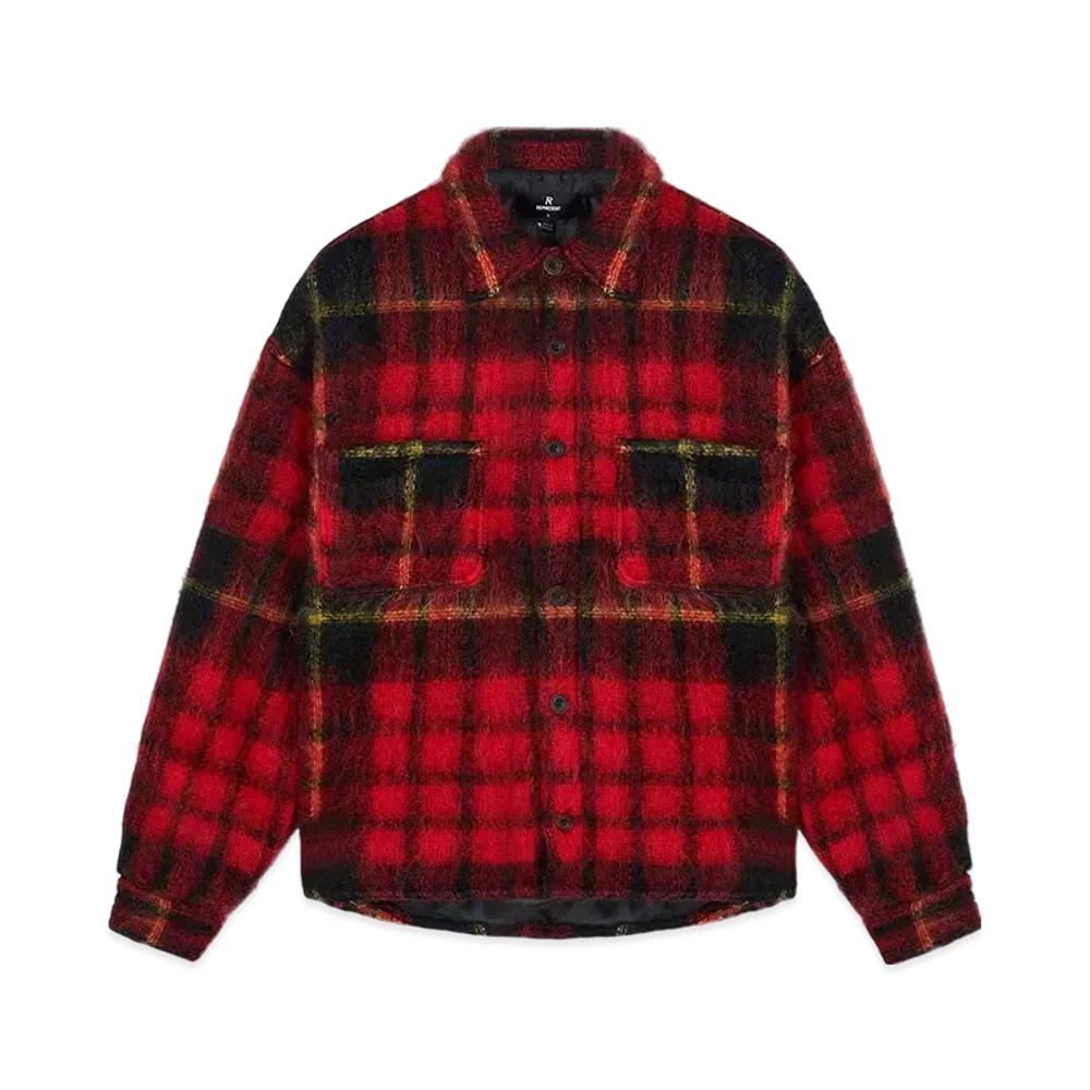 REPRESENT Mohair Overshirt "Red check"