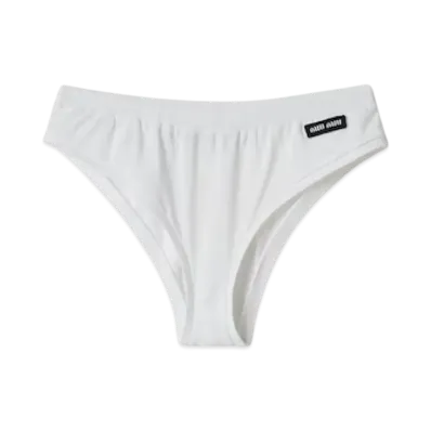 MIU MIU Women's Jersey Panties "White"