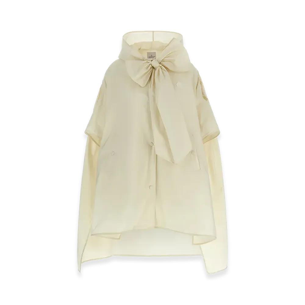 MONCLER Women's Taffeta Cape "White"