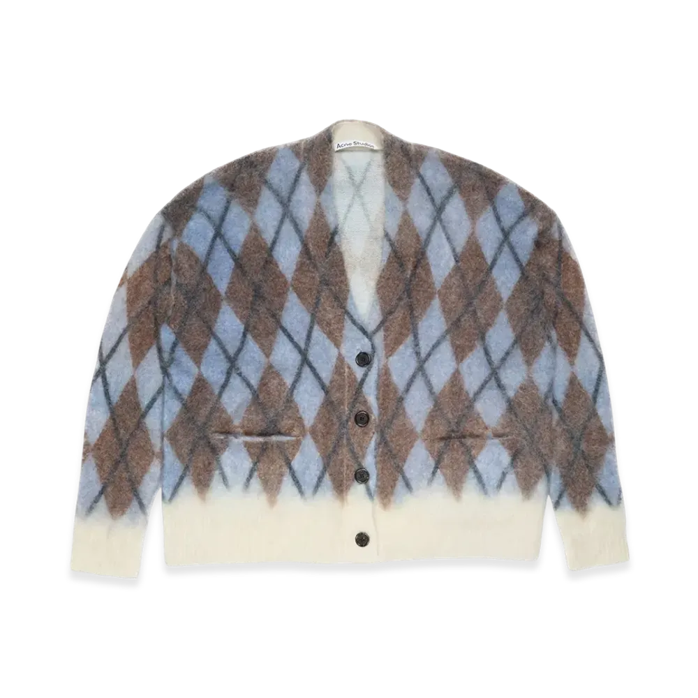 Acne Studios Mohair Cardigan "Gray/Brown"