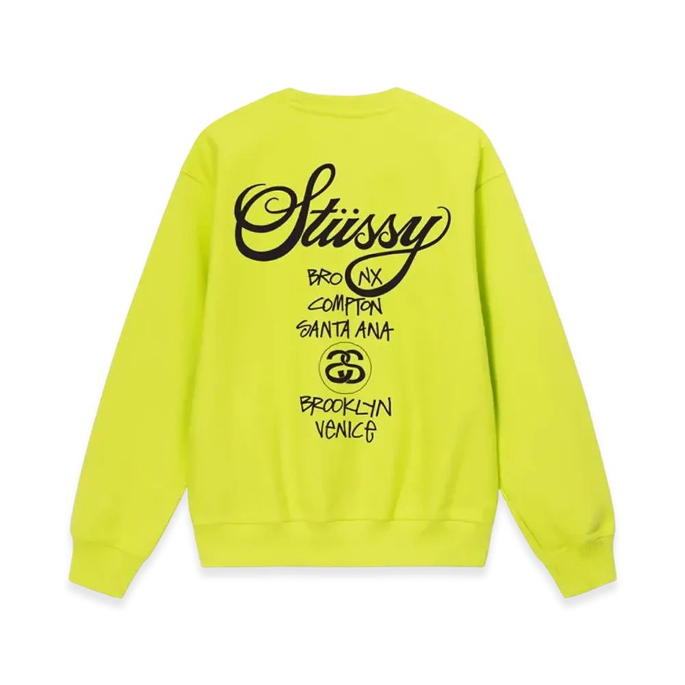 Stussy World Tour Crew 2023 "Keylime"