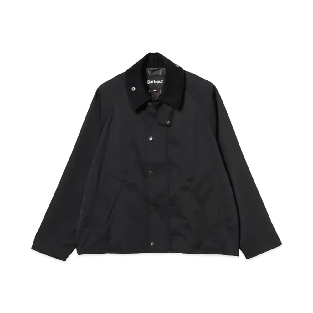 Barbour x BEAMS F Transport Jacket Mix Fabric Stretch Twill Jacket "Black"