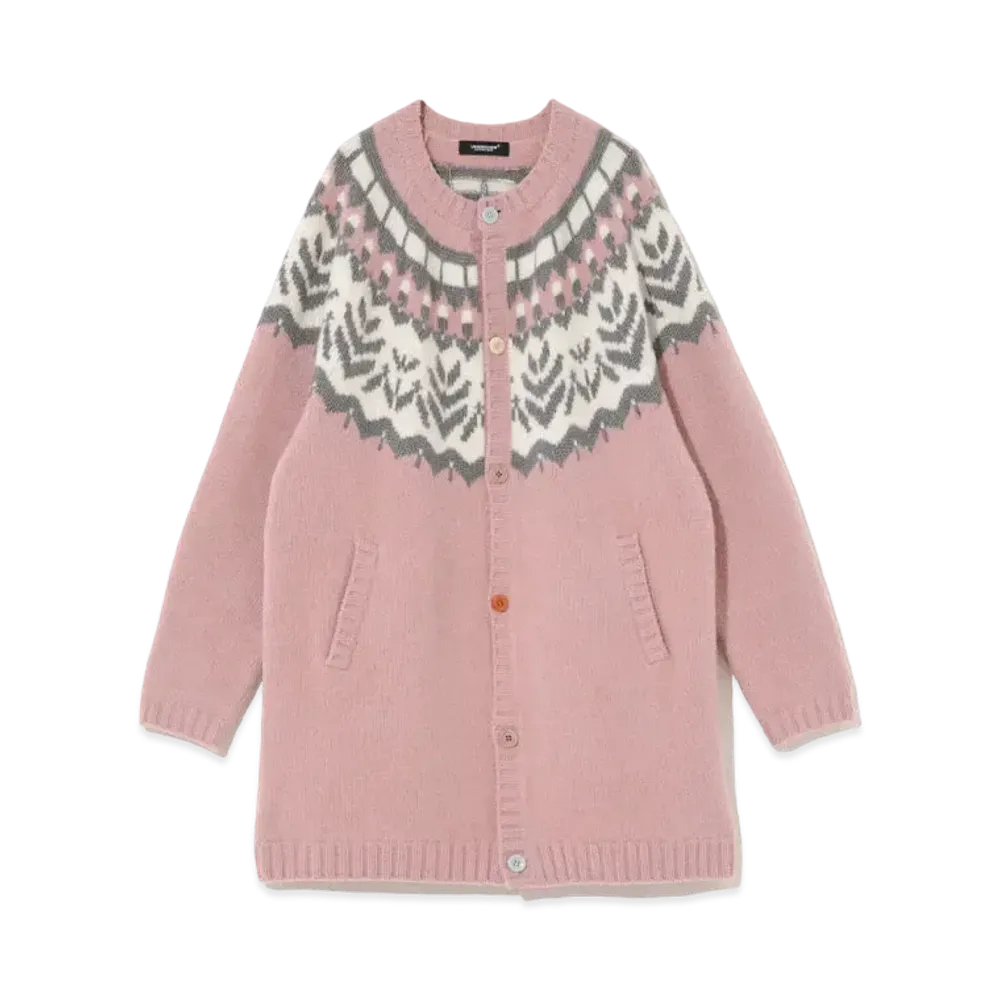 EVANGELION × UNDERCOVER CARDIGAN "Pink Base"