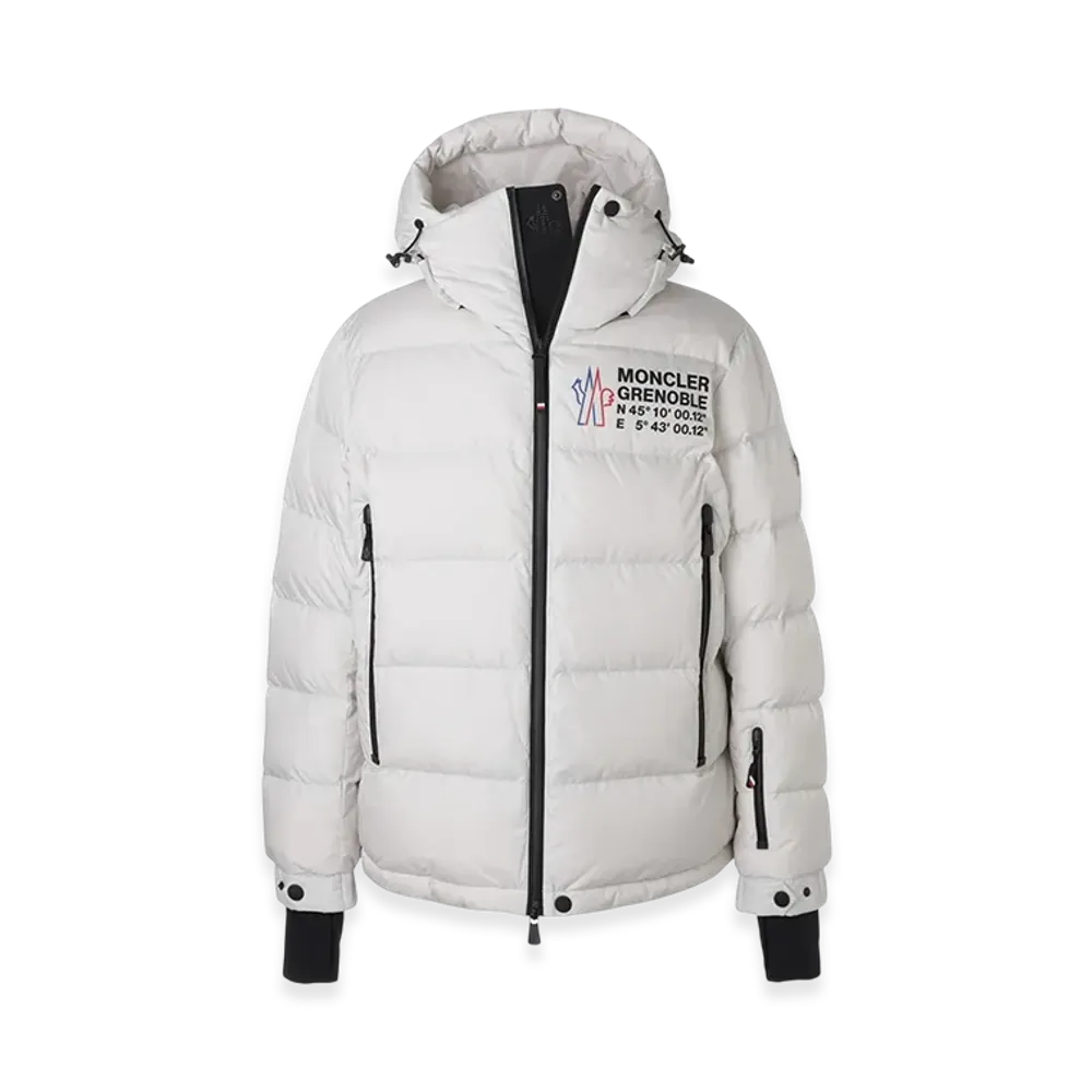 Moncler Grenoble Isorno Hooded Down Jacket "White"