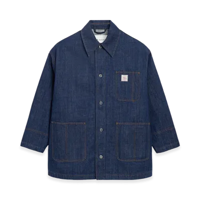 AMI PARIS Cotton Ami Paris Heritage Label Worker Jacket "Blue"