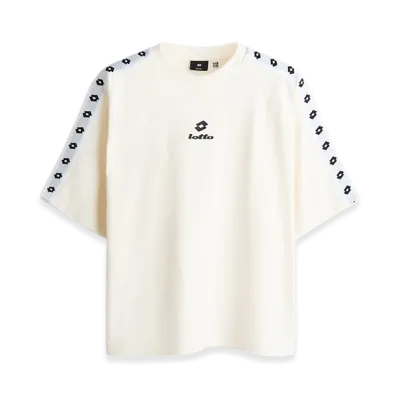 H&M x LOTTO Oversized Fit Cotton T-Shirt "White"