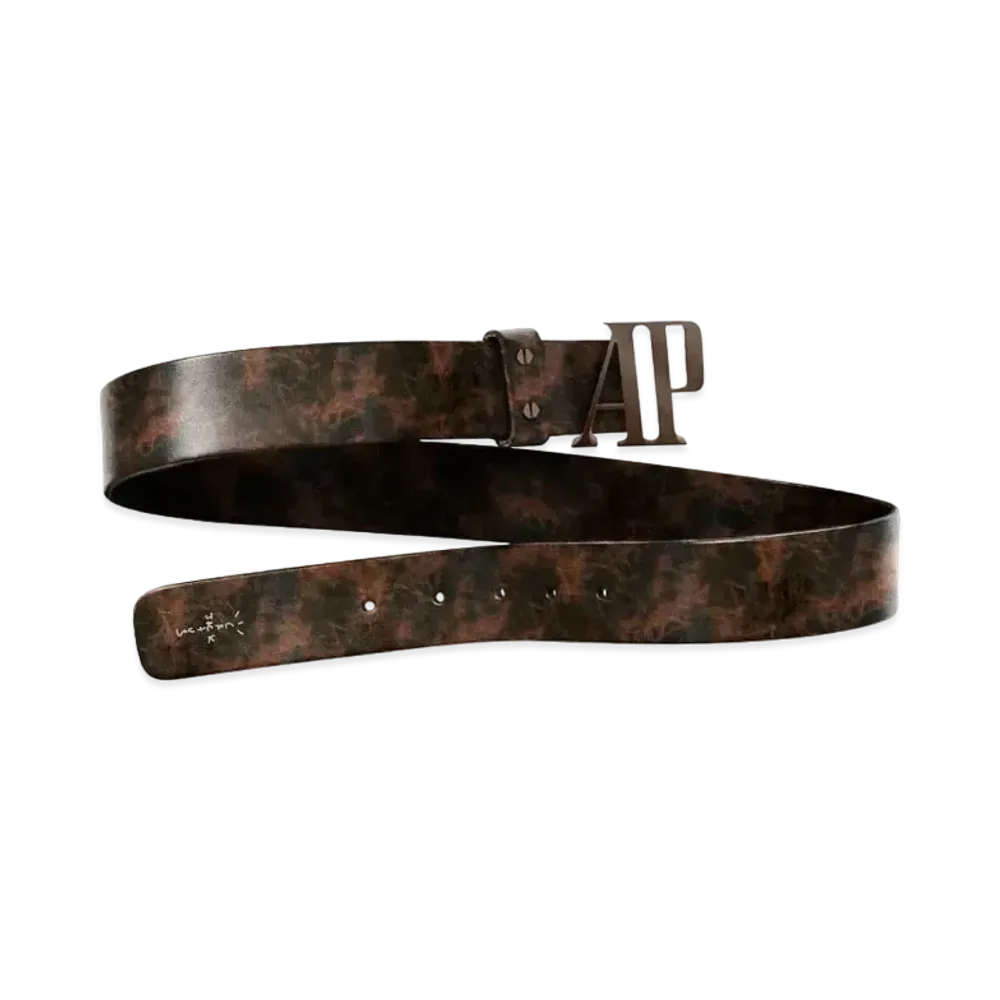 Travis Scott Cactus Jack x Audemars Piguet Logo Leather Belt "Brown"