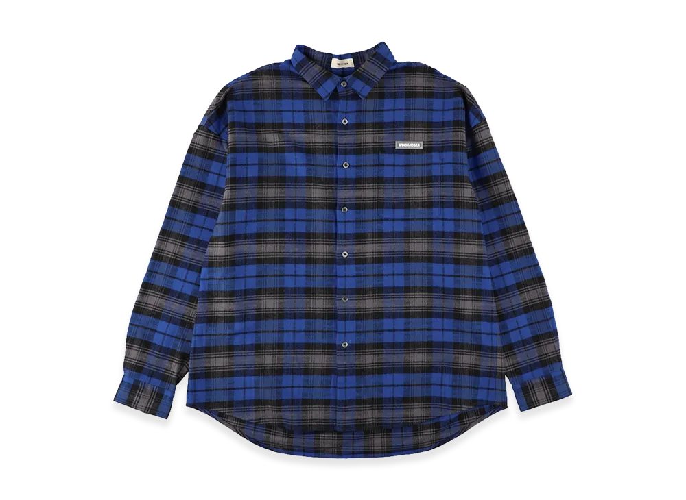 WIND AND SEA Oversized Big Logo L/S Shirt "Blue"