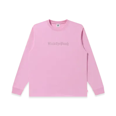 BlackEyePatch Rhinestoned OE Logo L/S Tee "Pink"