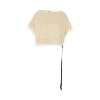 Rick Owens DRKSHDW Women's Dagger' Top "Beige"