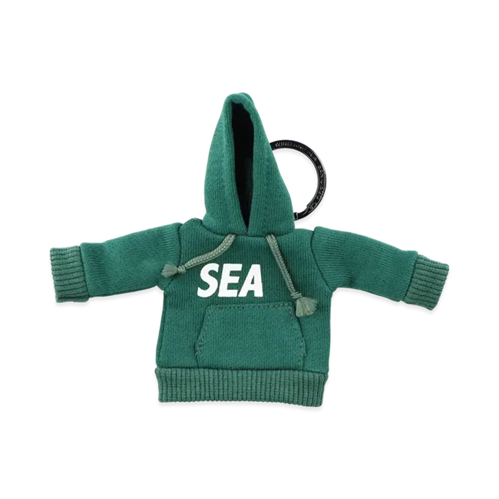 WIND AND SEA Mini Hooded Key Ring "Green"