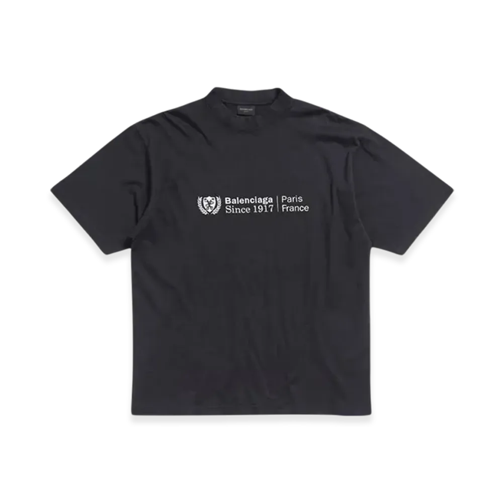 BALENCIAGA Institutional T-Shirt Medium Fit "Black"