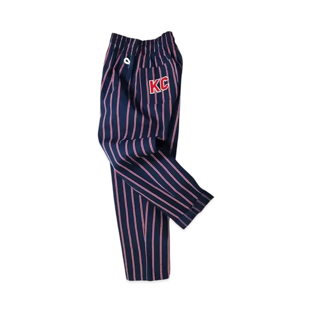 COOKMAN Ballpark Chefpants Collection Chef Pants Stripe "Navy"