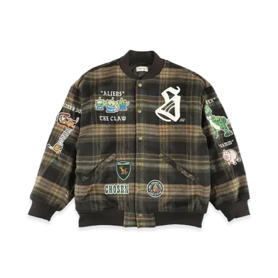 WIND AND SEA x TOY STORY Check Blouson "Green"