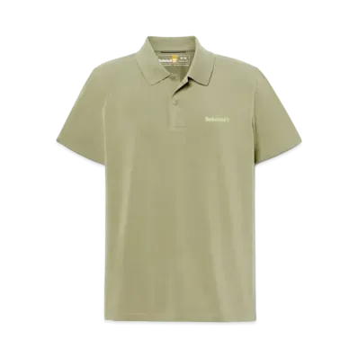 Timberland Men's Short Sleeve Polartec Quick Dry Breathable Fabric Polo Shirt "Castle Earth"