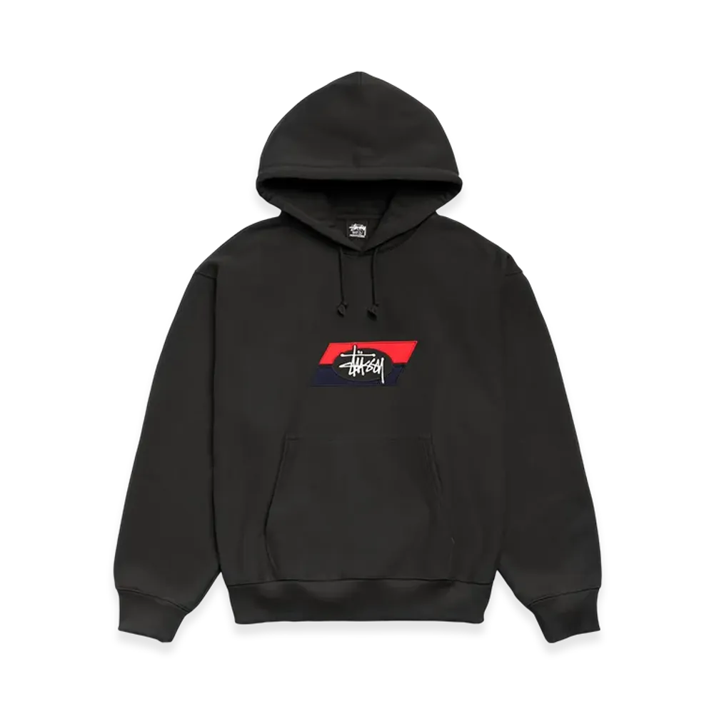 Stussy Double Stripe Hoodie "Black"