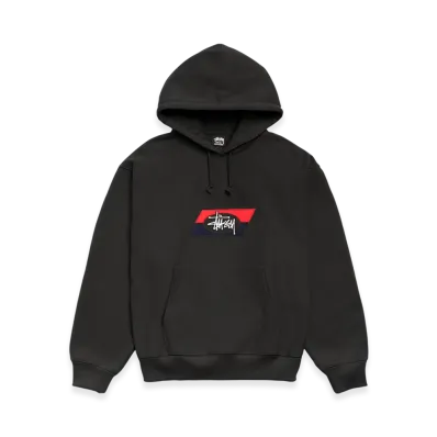 Stussy Double Stripe Hoodie "Black"