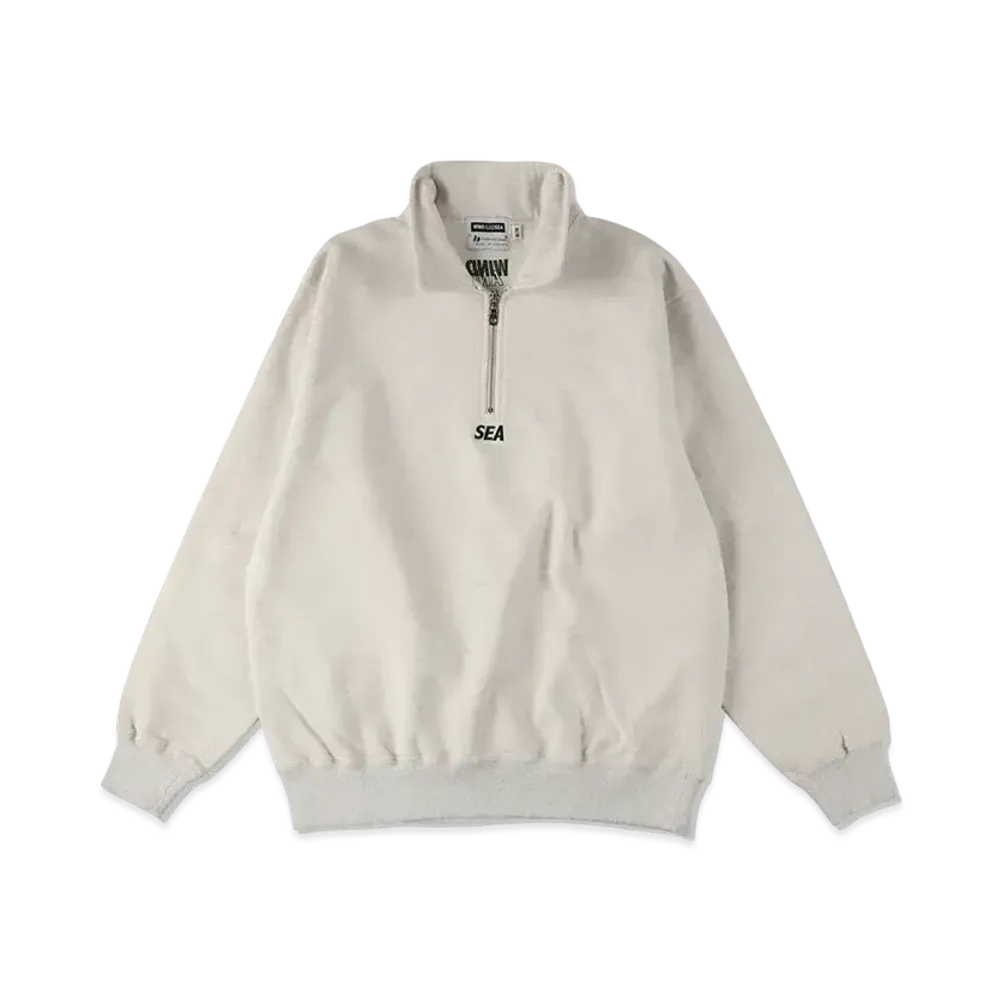 WIND AND SEA x Red Wood Classics Spirit Bear Half Zip "Egg Shell"