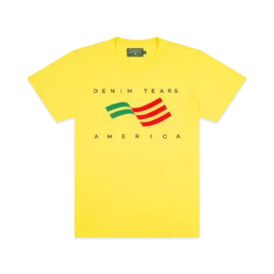 DENIM TEARS America Sportswear Tee "Yellow"