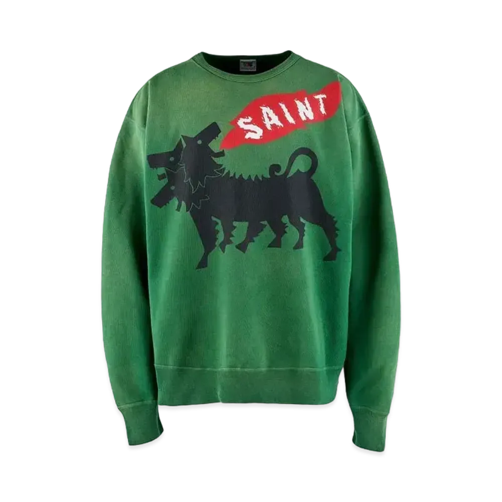 SAINT Mxxxxxx 23AW Cerberus CRW N SWT "Green"